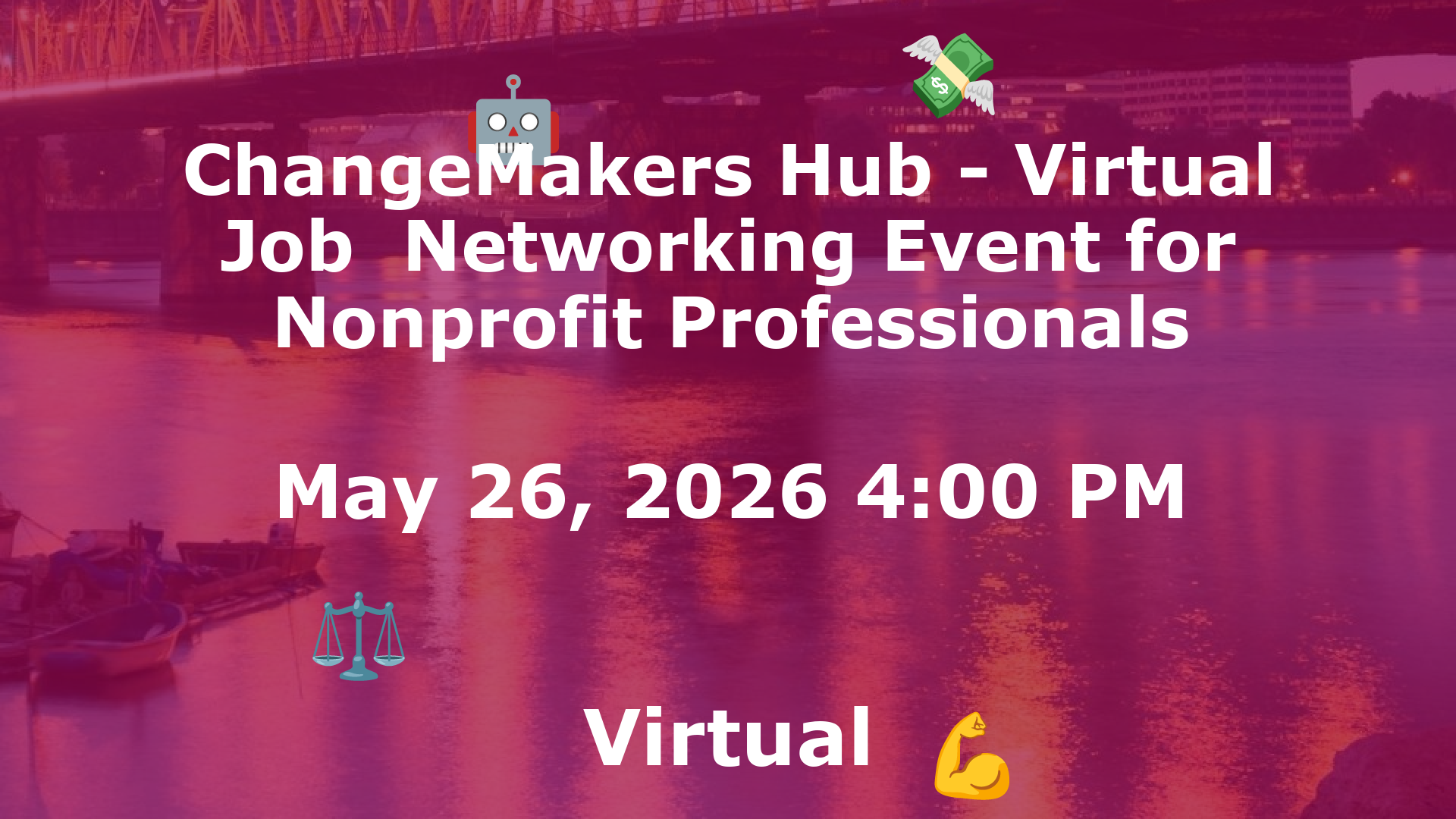 ChangeMakers Hub - Virtual Job  Networking Event for Nonprofit Professionals event image